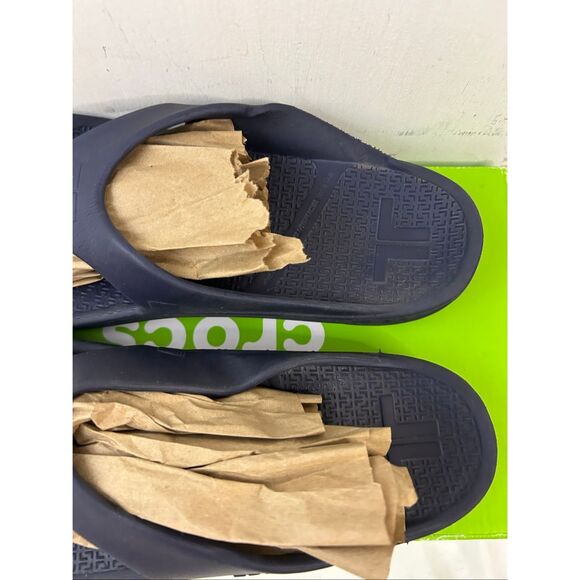 Telic Navy xl W12 M11 Arch Support Recovery Shoes energy Flip Flop - Picture 2 of 5